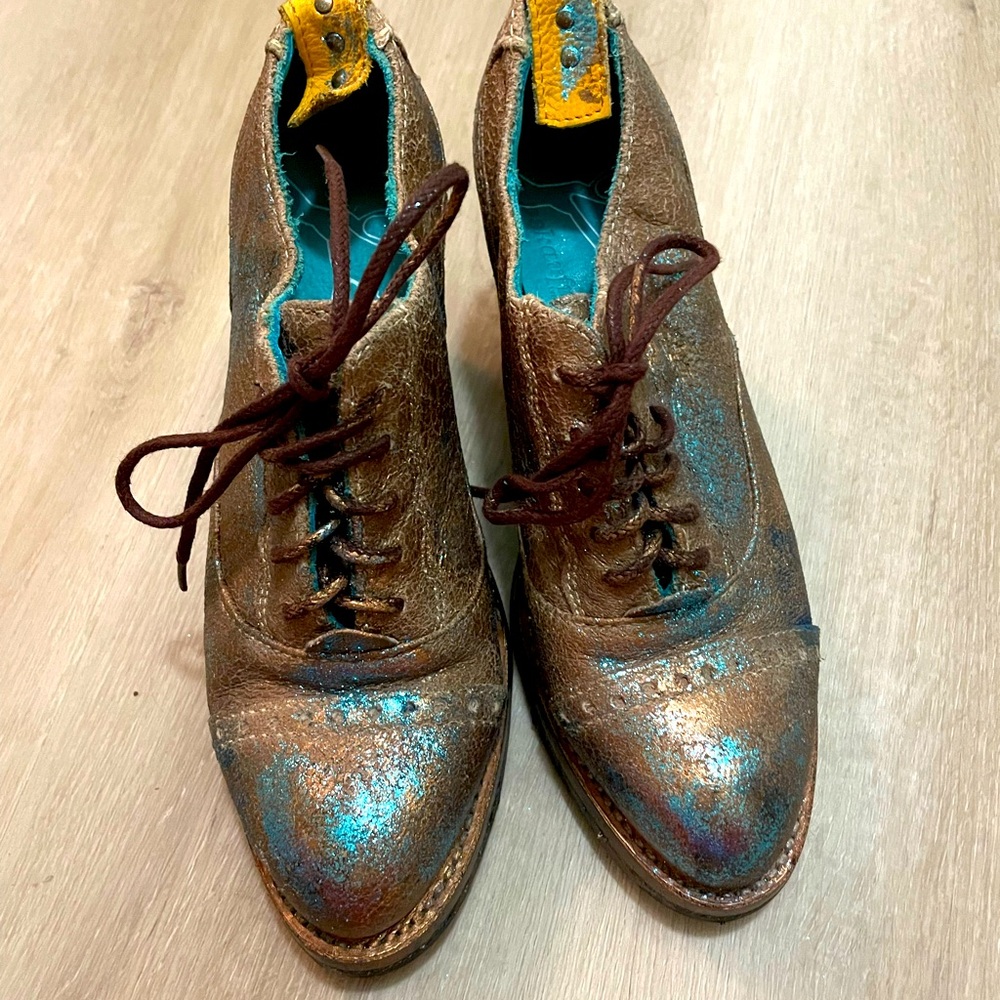 PS KAUFMAN Crosswalk cap toe Oxford shoes, Handmade in Mexico NWOT
